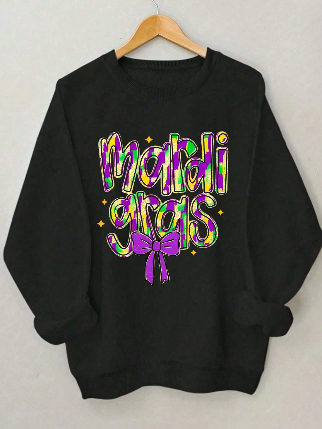 Get ready to rock and roll with our Retro Carnival Vibes sweatshirt! Made from cozy fleece, this sweatshirt features a cool letter-print design that will add a touch of fun to any casual outfit. Perfect for those who don't take themselves too seriously and are always up for a good time! (But seriously, it's comfy AF.)