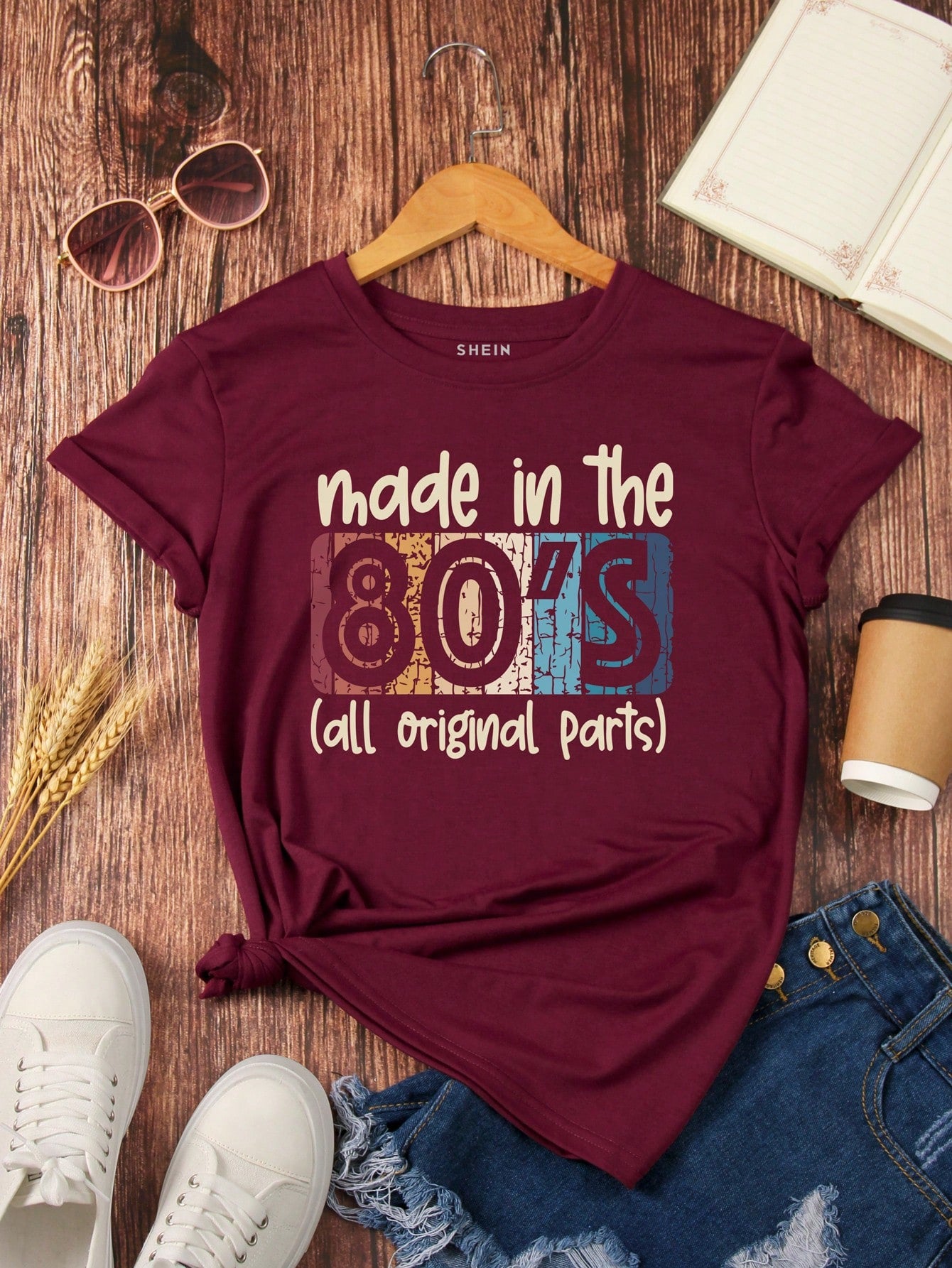 Embrace your 80s nostalgia with this Retro Charm graphic tee! Featuring a playful "Made in the 80s - All Original Parts" design, this tee is sure to bring a smile to your face. Made with high-quality materials, it's the perfect addition to any vintage-inspired wardrobe. Get ready to rock some old-school vibes!