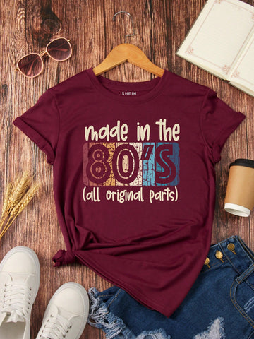 Embrace your 80s nostalgia with this Retro Charm graphic tee! Featuring a playful "Made in the 80s - All Original Parts" design, this tee is sure to bring a smile to your face. Made with high-quality materials, it's the perfect addition to any vintage-inspired wardrobe. Get ready to rock some old-school vibes!