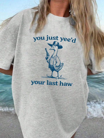 Get your silly on with the Retro Goofy Vibes tee. Perfect for loose fits and silly stunts, this graphic tee features a playful goose design that will have you honking with laughter. Made with a retro twist, this tee will give you all the goofy vibes you need. Quack up your wardrobe today!