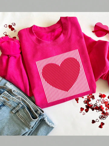 Celebrate Valentine's Day in style with our Retro Heart Pattern Sweatshirt! This cozy sweatshirt features a playful design that will show off your unique style. It's the perfect gift for your loved one (or for treating yourself)! Get ready to spread some love and stay warm at the same time!