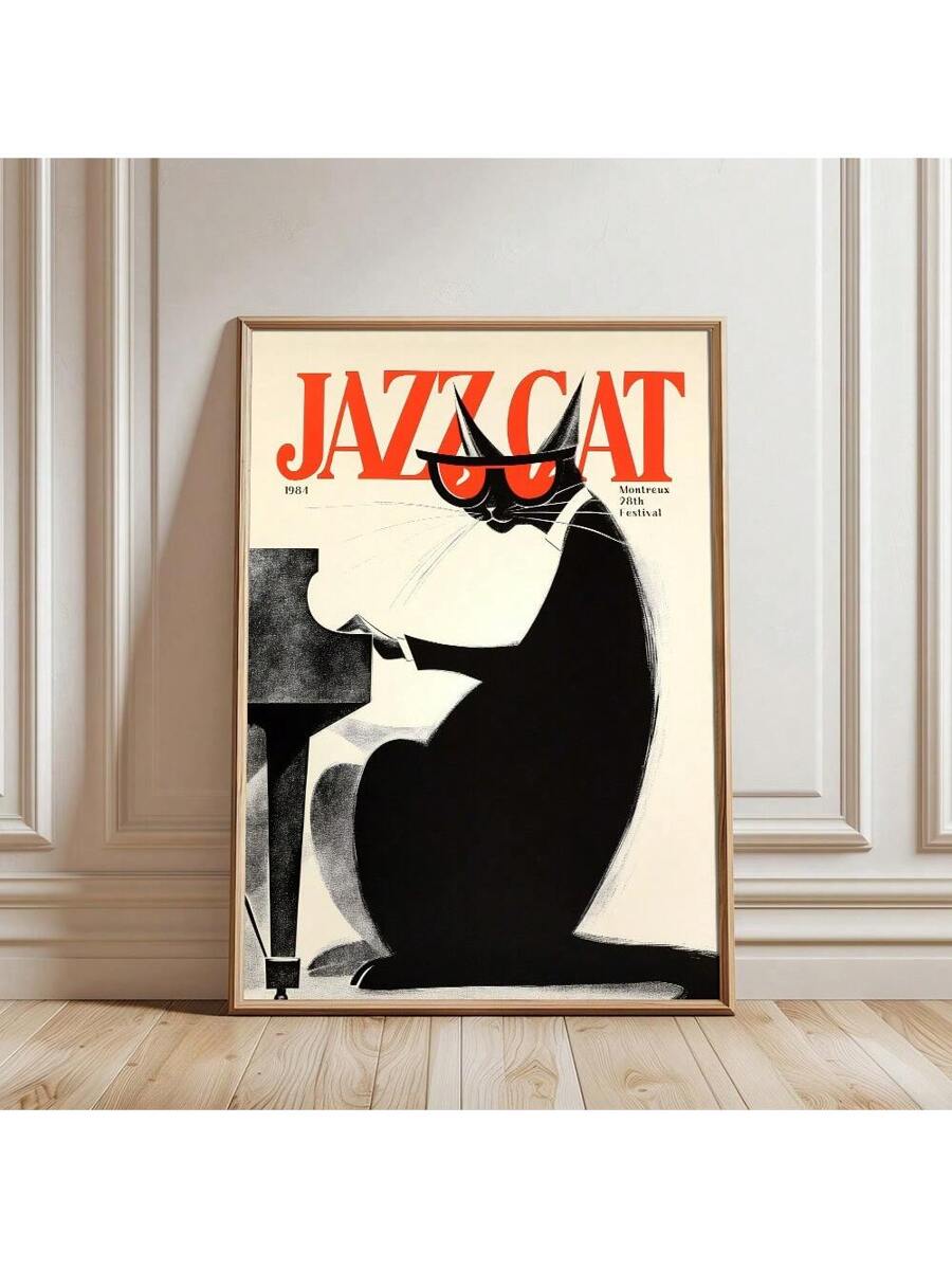 Add a splash of whimsy to your space with this Retro Jazz Cat Piano Canvas Poster. Featuring a charming vintage-inspired design, it’s perfect for music lovers and cat fans alike. Whether brightening up your home or adding character to your college dorm, this playful artwork brings a jazzy vibe and a touch of nostalgia to any wall.