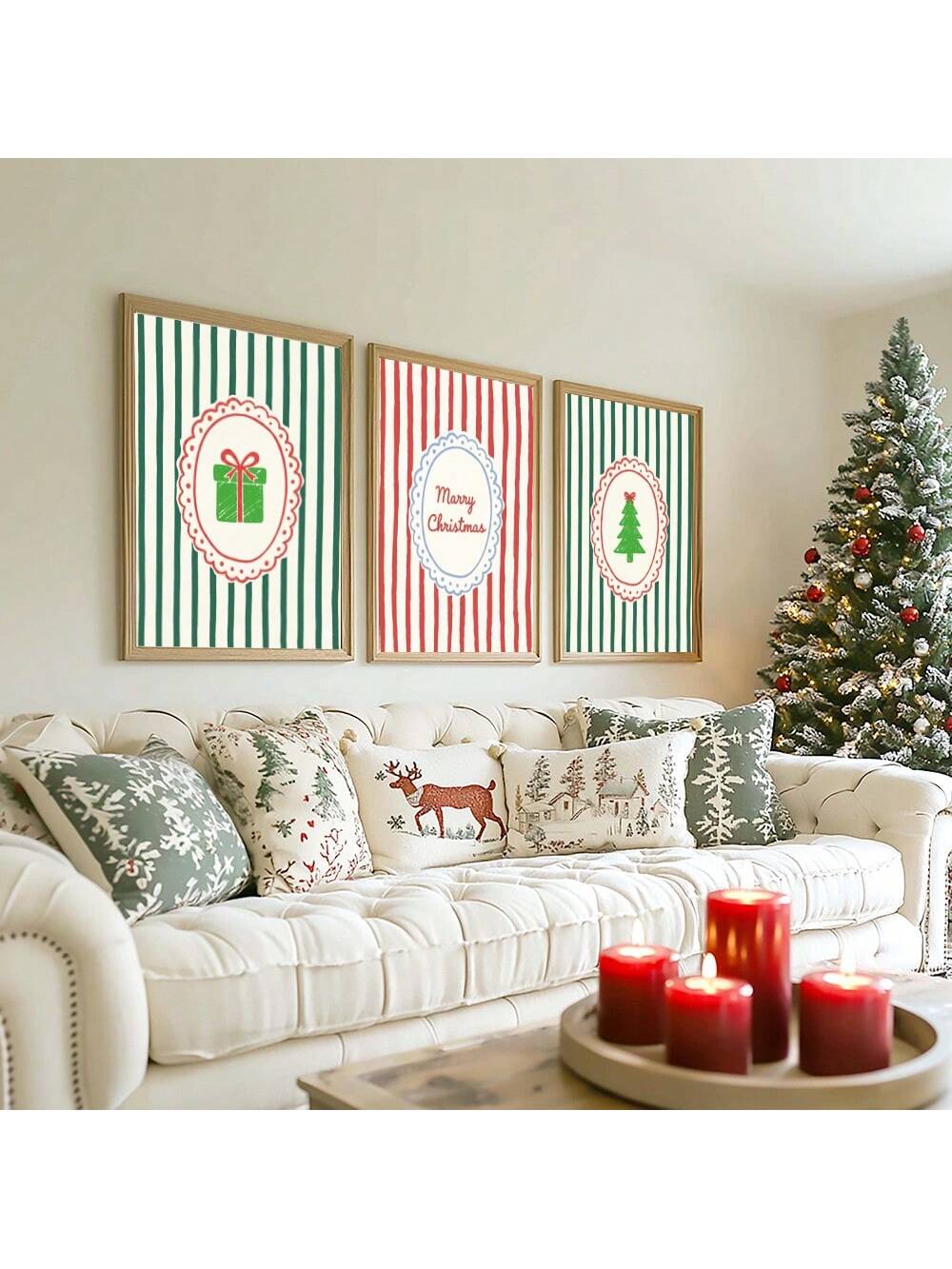 Transform your space into a holiday haven with this retro Merry Christmas wall art. Featuring vibrant, nostalgic designs on premium canvas, these prints bring vintage festive charm to any room. Perfect for living rooms, bedrooms, or offices, they add warmth and personality to your holiday décor. Easy to hang and built to last, these canvas prints capture the spirit of classic Christmas celebrations with a modern twist. Spread joy and seasonal cheer wherever you display them.