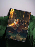 Add a splash of whimsy to any room with this Retro Tiger in Tub Canvas Art Print. Its vibrant, frameless design brings a playful charm that brightens your home, office, or bathroom. Perfect for those who love unique, eye-catching decor that sparks conversation and adds personality to everyday spaces.