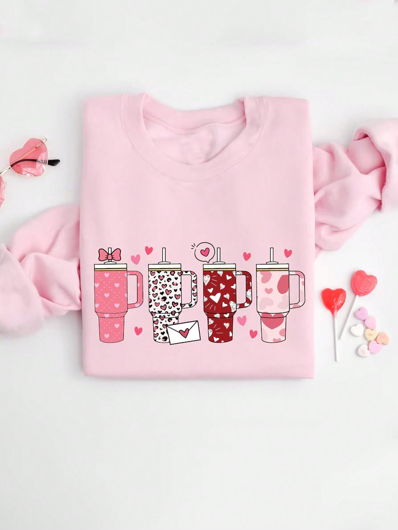 Get ready to cozy up with your loved one this Valentine's Day with our Retro Cup Sweatshirt! Featuring an adorable infatuated heart design, this sweatshirt is the perfect way to celebrate your love while staying warm. Don't miss out on this must-have piece for your Valentine's Day festivities!