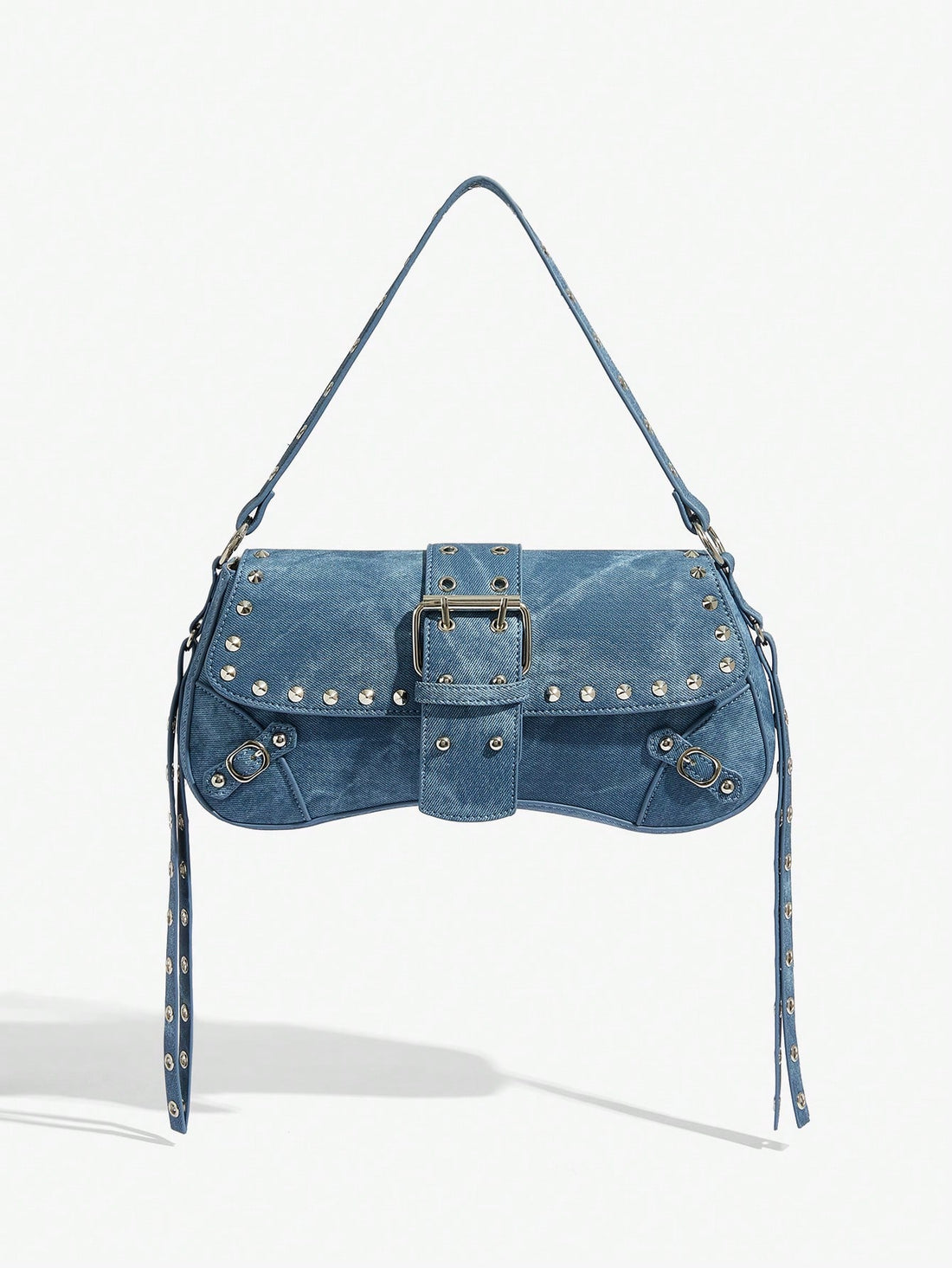 This Riveting Style: Chic Shoulder Bag for Women and Teenagers is the perfect addition to any wardrobe. Made with quality materials, it features a stylish and eye-catching riveting design. With its chic and versatile style, it is perfect for any occasion and will elevate any outfit. 