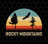 Rocky Mountains National Park, Rocky Mountain Retro, Png For Shirts, Png Sublimation