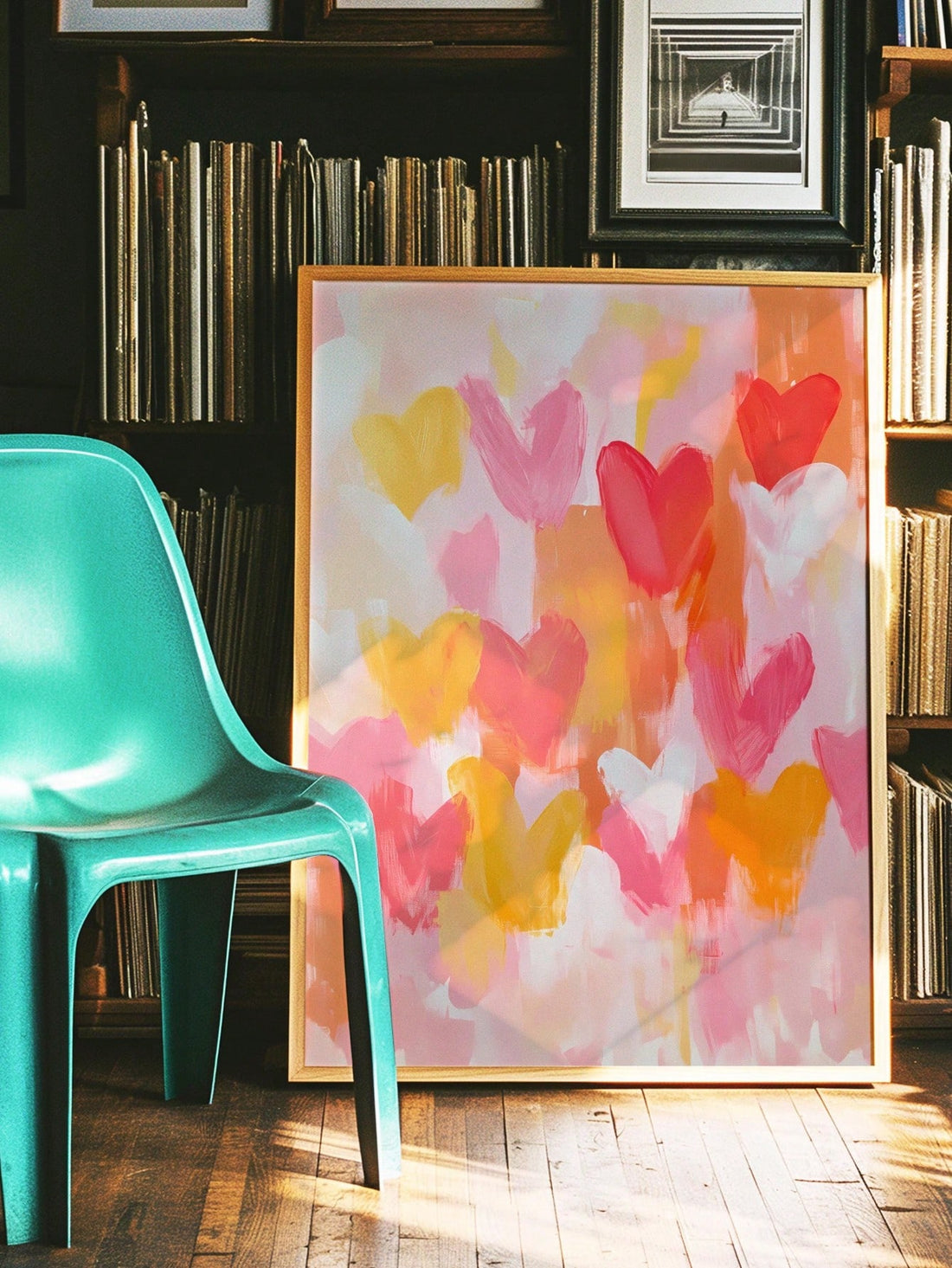 Add a splash of love to any room with this playful Romantic Pink and Red Heart Canvas Art. Featuring waterproof vintage-style framing, it’s perfect for brightening up Valentine’s Day, Mother’s Day, or as a sweet surprise for couples. Its charming design brings warmth and joy, making every day feel a little more special.