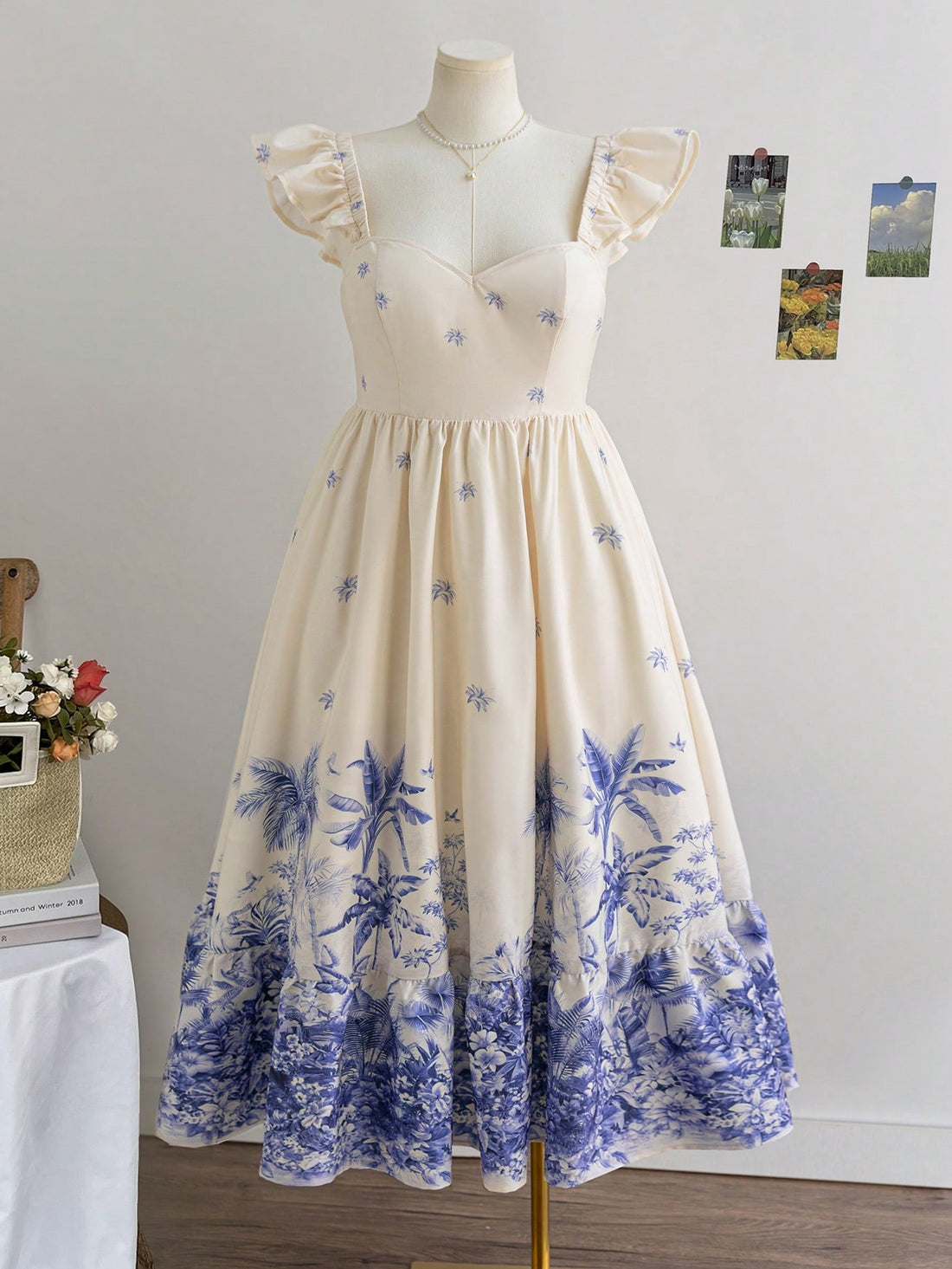 Step into summer with this playful plus size maxi dress, featuring a hand-painted blue sketch print that adds an artistic touch to your wardrobe. The backless design keeps things breezy and flirty, perfect for warm days and romantic evenings. Flowing and comfortable, this dress celebrates your curves with style and charm.