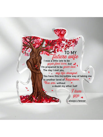 Get ready to celebrate love with our Romantic Puzzle Acrylic Ornament! This unique gift is perfect for future wives and loved ones. The puzzle design symbolizes the connection and bond between two people. Give a gift that is not only beautiful, but also meaningful and special. (Tone: quirky, playful)