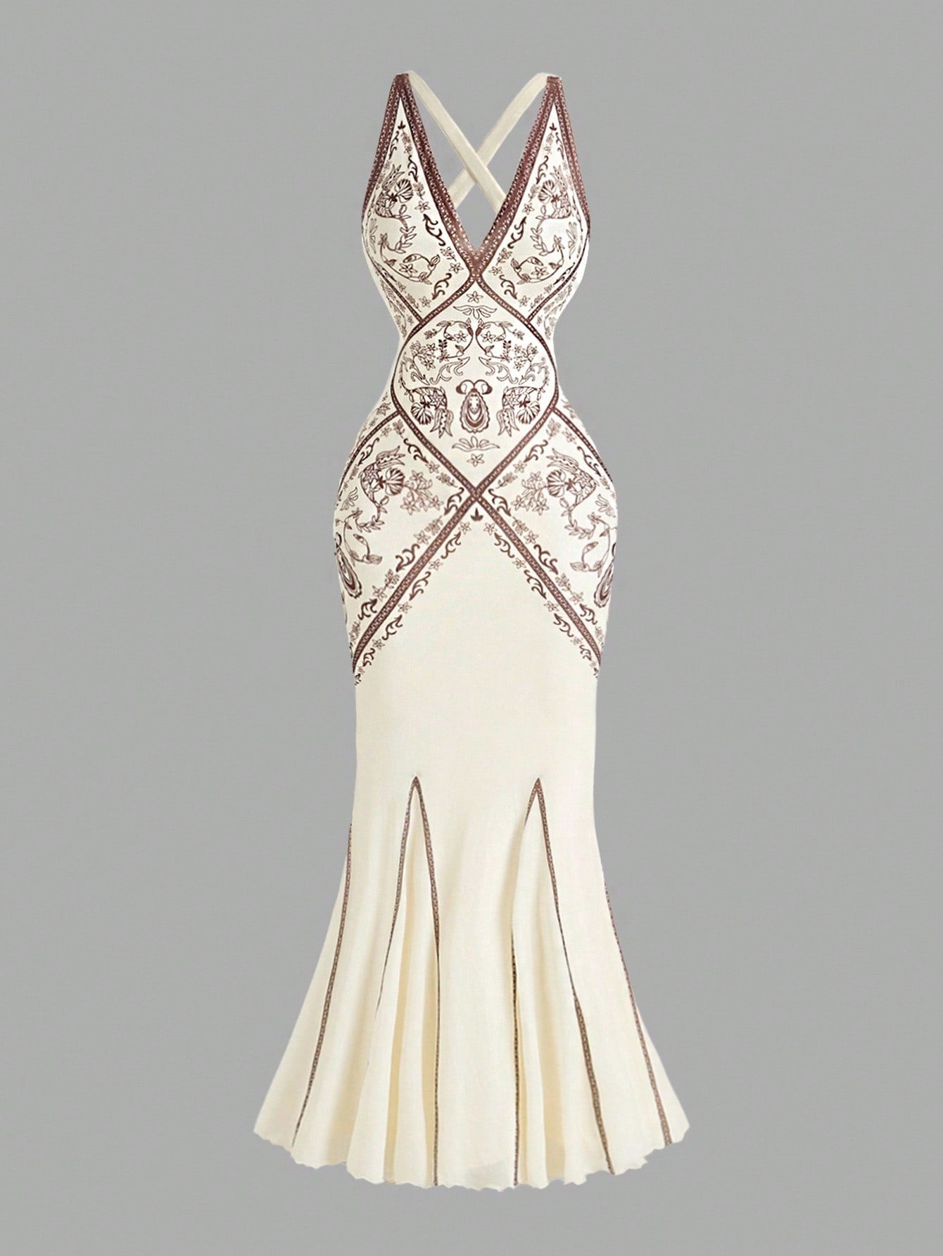 Turn heads effortlessly in this Romantic Retro Bohemian Floral Print Mermaid Dress. Its flattering silhouette hugs your curves while the vibrant floral pattern adds a lively, vintage charm. Ideal for birthdays, weddings, or summer getaways, this dress brings playful elegance to any occasion, making you feel confident and carefree wherever you go.