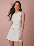 Get ready to turn heads in this Romantic White Bowknot Mini Dress. Perfect for summer vacations, parties, and weddings, this dress is both flirty and elegant. The bowknot detail adds a touch of whimsy, while the mini length keeps it fun and playful. Be prepared for compliments in this must-have dress!