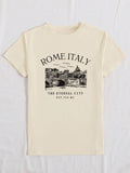 Show off your love for the Eternal City with our Rome Skyline Women's Casual T-Shirt! Featuring a playful graphic of the iconic skyline, this tee is perfect for any casual occasion. With a comfortable round neck and short sleeves, it's a must-have for any stylish and quirky wardrobe.