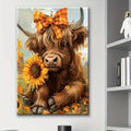 Rustic farmhouse canvas shown in warm room mockup