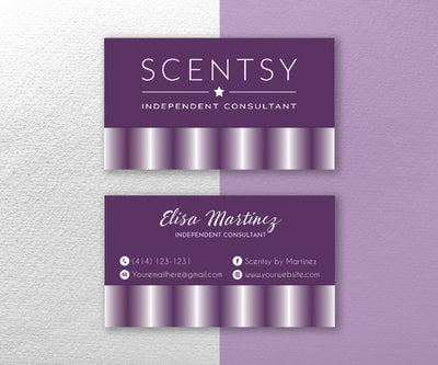 Luxury Purple Scentsy Marketing Bundle, Personalized Scentsy Full Kit Business Cards SS03