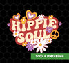 Hippie Soul, Groovy Soul, Groovy Style, Groovy Hippie, Svg Files, Png Sublimation