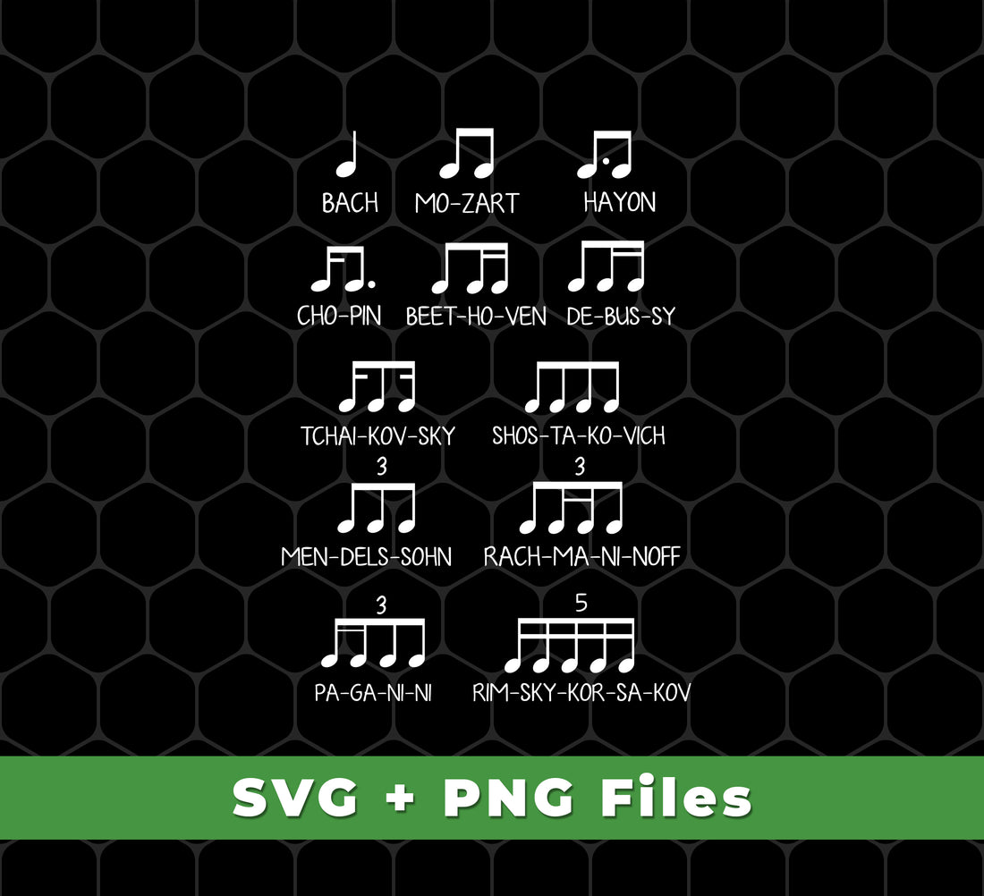 Music Design, Famous Musician, Music Note, Svg Files, Png Sublimation