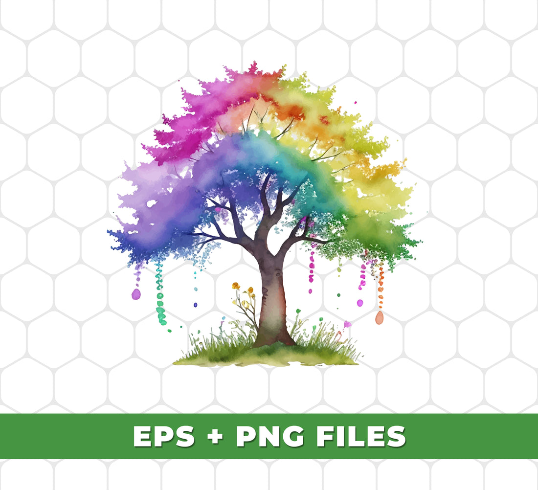This watercolor tree with blooming blossoms offers a vibrant and colorful addition to your artistic projects. Digitally available as a PNG file, this design is perfect for sublimation printing. Enhance your creations with this expertly crafted nature-inspired image.