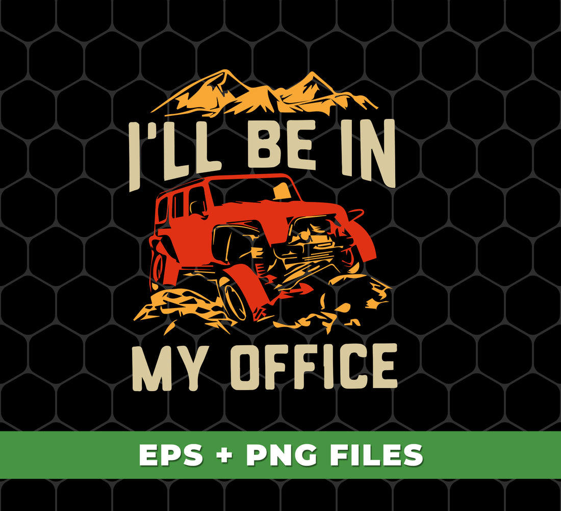 I'll be in my office, but don't worry about the broken car in the parking lot. The red car under the mountain looks stunning in the digital files that come with this sublimation pack. Enhance your designs with ease using these high-quality PNG images.