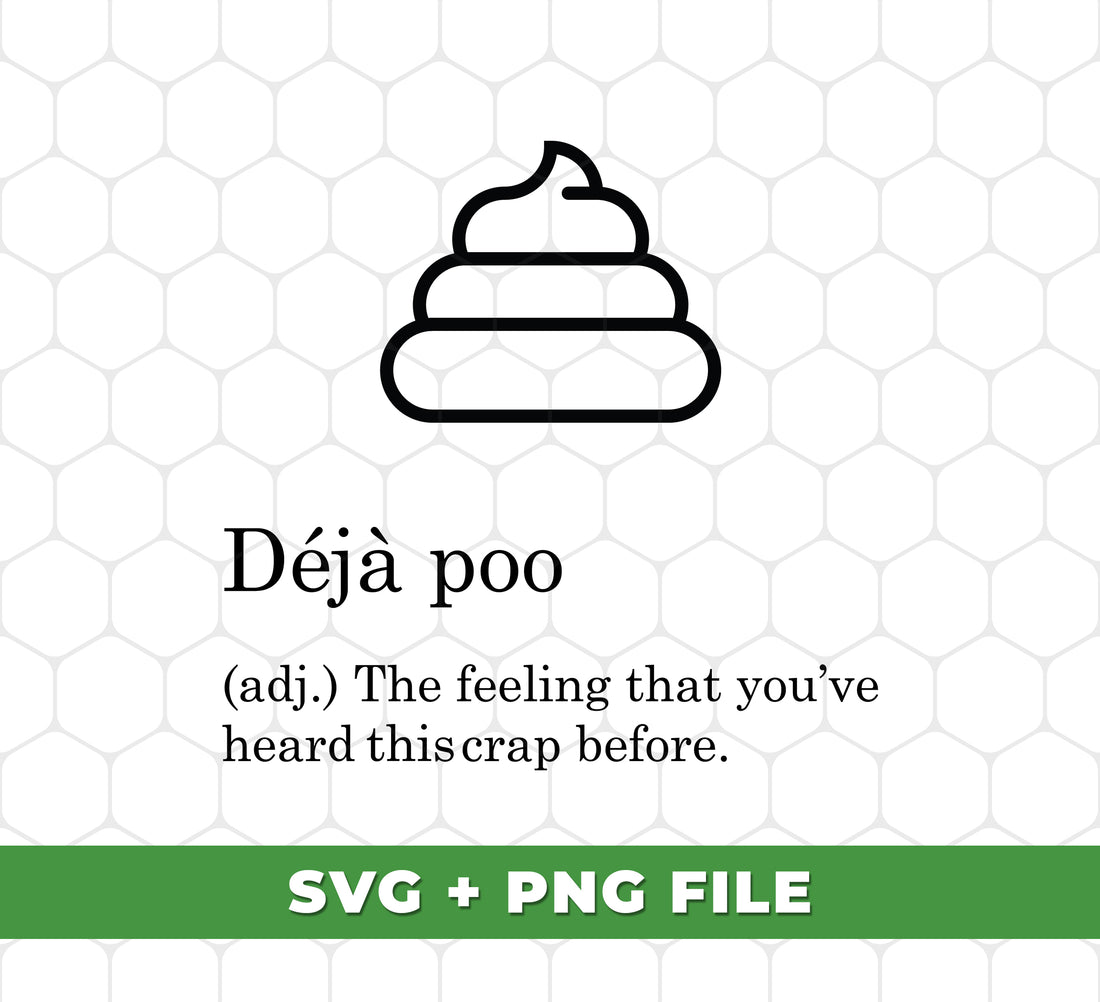 Get a good laugh with Deja Poo - the perfect addition to any bathroom or coworker's office. With funny sayings and high-quality digital files in PNG format, these sublimation designs are sure to bring joy and humor to any space. Share the fun with a Deja Poo today!