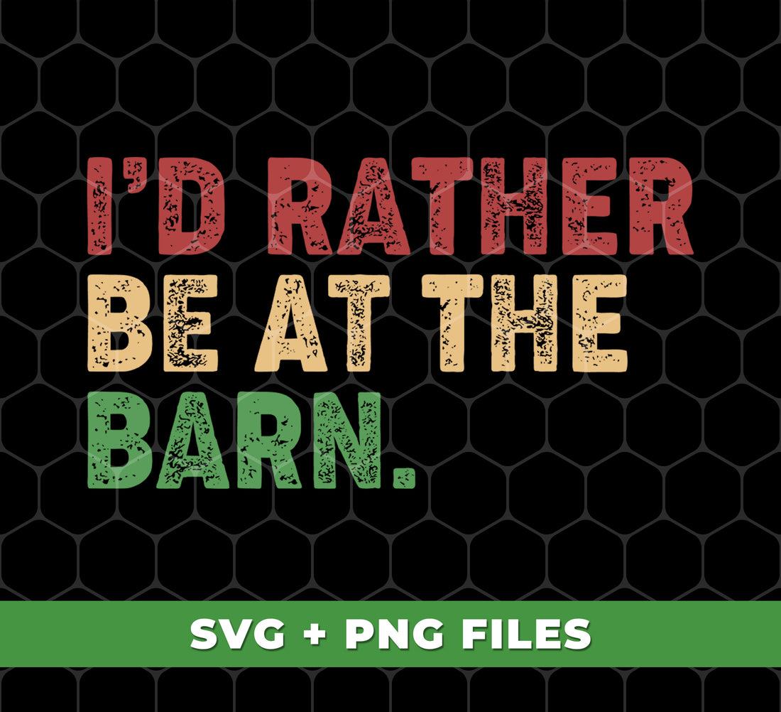 Get your country girl vibes on with "I'd Rather Be At The Barn" digital files! Perfect for animal lovers and sublimation enthusiasts. Showcase your love for the barn and save the animals in style with these unique png designs.