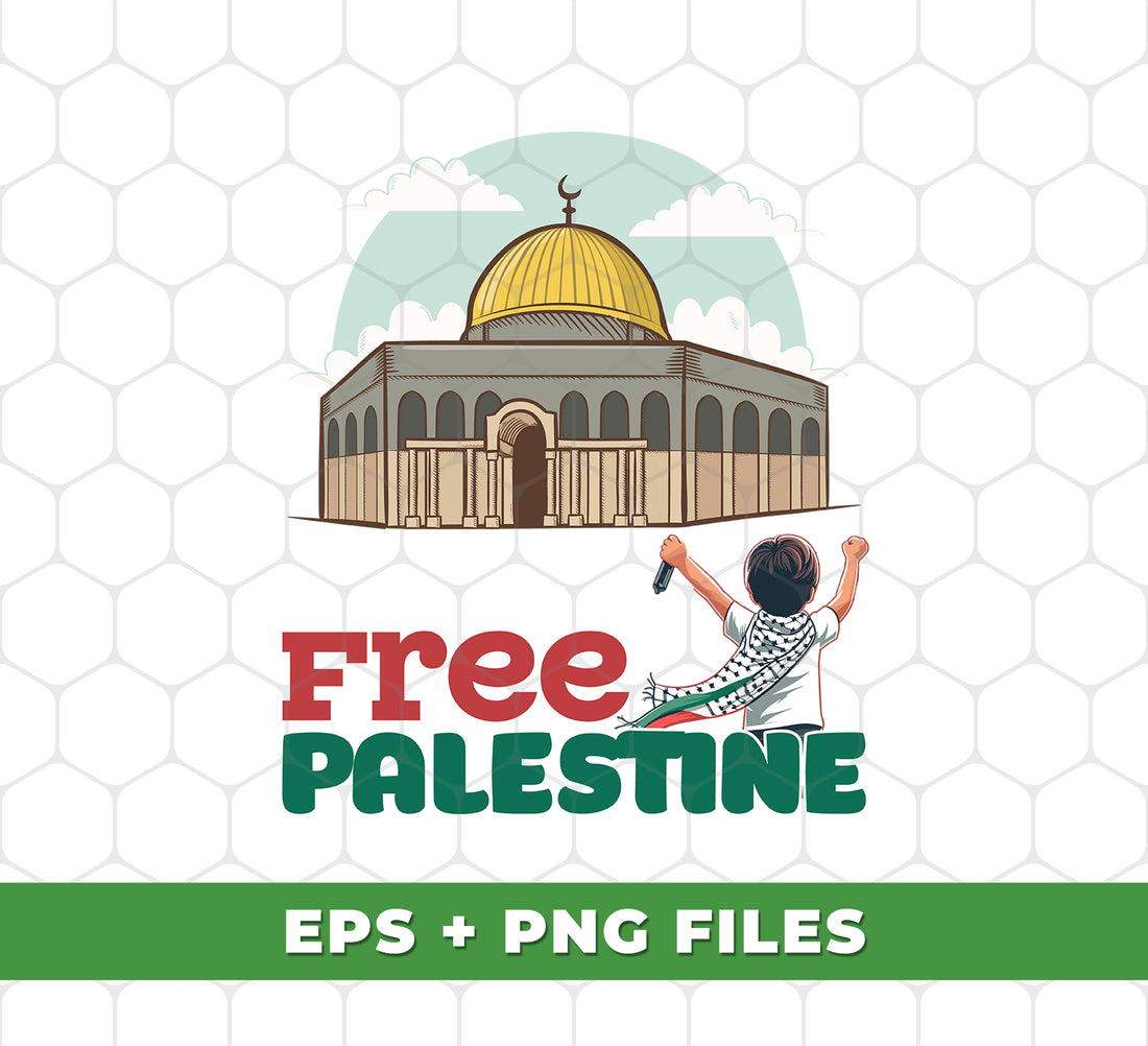 Stand up for human rights with our Free Palestine and Free Gaza Png Sublimation digital files. Show your support for civil rights and stand in solidarity with those striving for freedom. Empower yourself and others with these powerful designs promoting human rights.