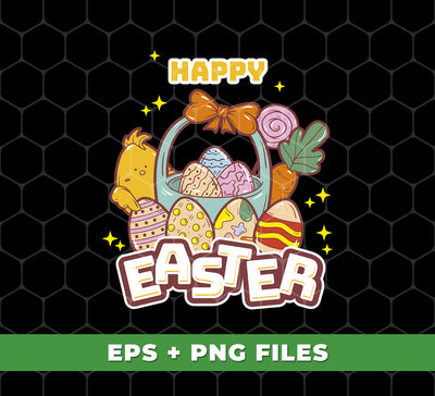 Happy Easter, Basket Of Eggs, Easter Eggs, Love Easter, Digital Files, Png Sublimation