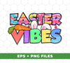 Easter Vibes, Bunny With Carrot, Easter Egg, Love Easter, Digital Files, Png Sublimation