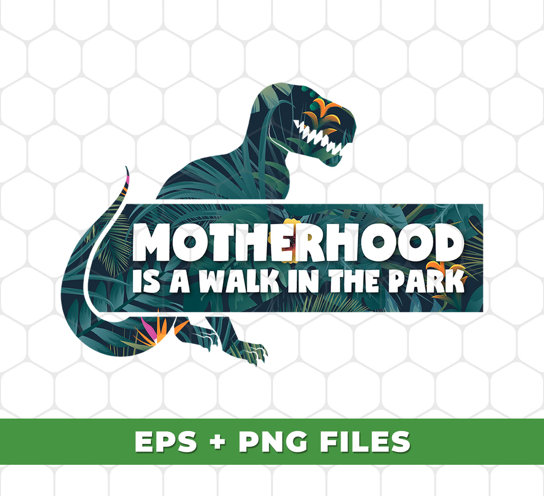 This digital product features a trio of cute and whimsical designs - a playful mother and baby dinosaur, a tropical themed dinosaur, and a lighthearted message about motherhood. Perfect for creating unique and personalized gifts or decorations, these PNG files are sure to add a touch of fun and love to any project.