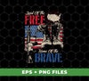 Land Of The Free, Home Of The Brave, Digital Files, Png Sublimation