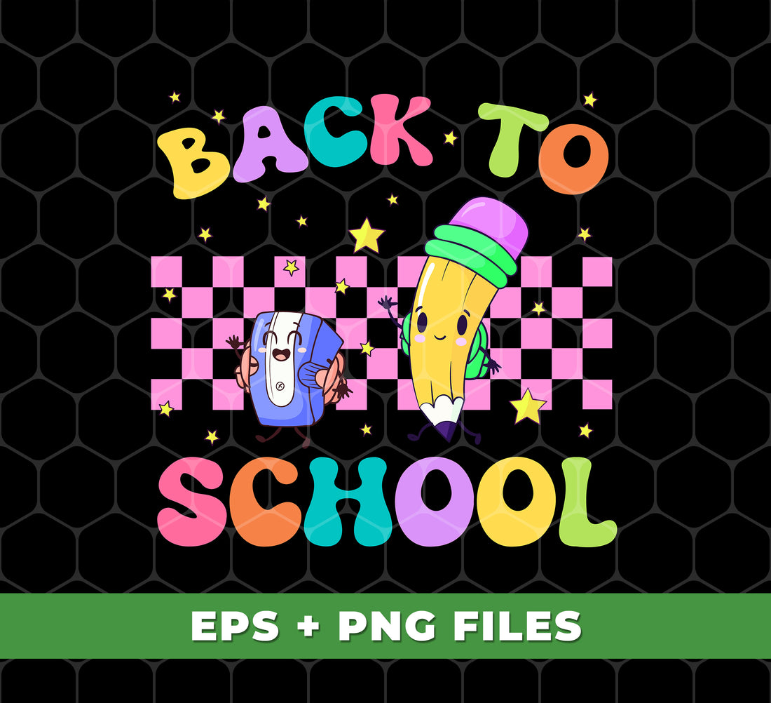 Back To School, Love School, Groovy School, Teacher Appreciate, Digital Files, Png Sublimation