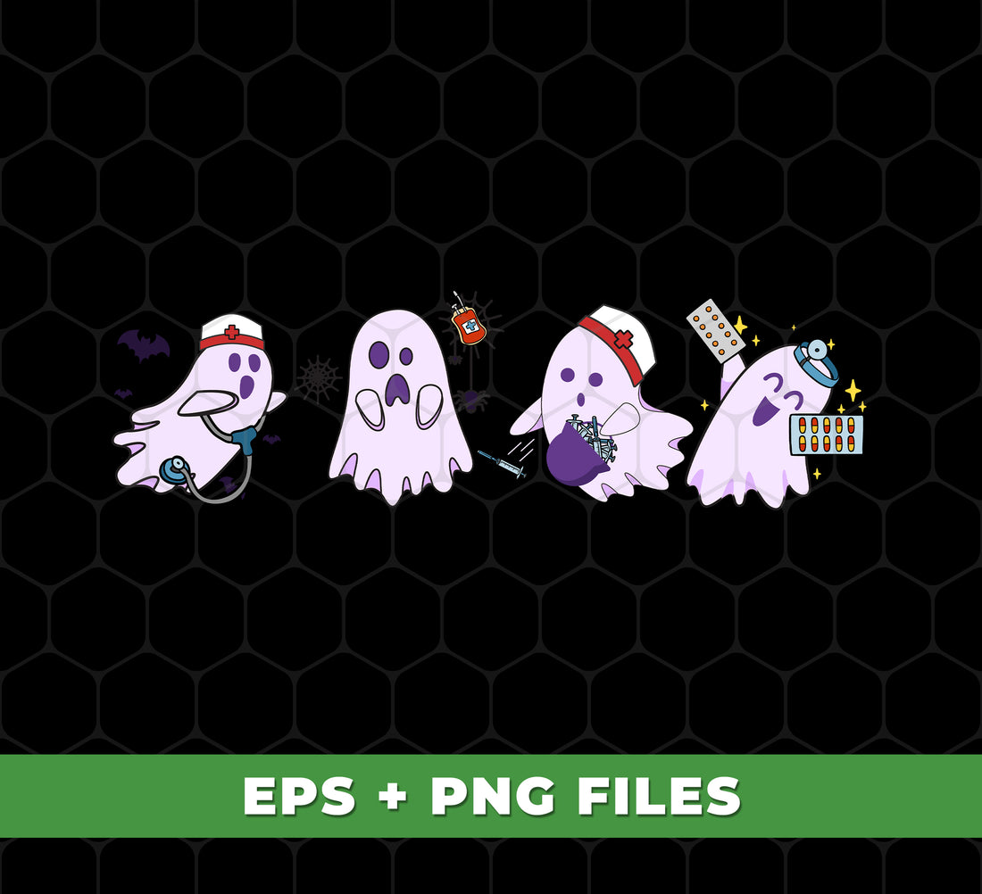 Spooky Nurse, Halloween Nurse, Nurse Boo Crew, Ghost Crew, Nurse Halloween, Digital Files, Png Sublimation