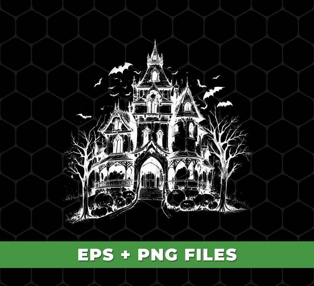 Haunted House, Happy Hallowene, Spooky Season, Love Halloween, Halloween Town, Digital Files, Png Sublimation