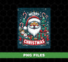 Merry Christmas, Xmas Poster, Santa Face, Xmas Gift, Xmas Tree, Digital Files, Png Sublimation