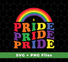 Pride's Day, LGBT Rainbow, True Love, LGBTQ's Day, Svg Files, Png Sublimation