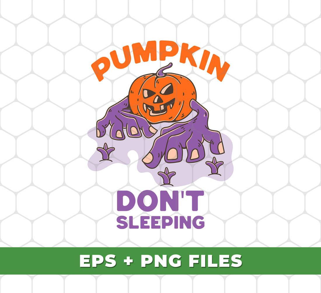 Horror Pumpkin, Don't Sleeping, Horror Night, Happy Halloween, Digital Files, Png Sublimation