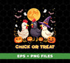 Chick Or Treat, Chicken Witchens, Happy Halloween, Digital Files, Png Sublimation