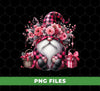 Pink Gnome, Cute Christmas, Cute Gnome, Pink Plaid, Digital Files, Png Sublimation