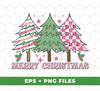 Pink Christmas, Christmas Tree, Pink Plaid Xmas Tree, Digital Files, Png Sublimation