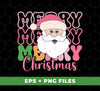 Merry Christmas, Santa Head, Funny Santa, Funny Xmas, Digital Files, Png Sublimation