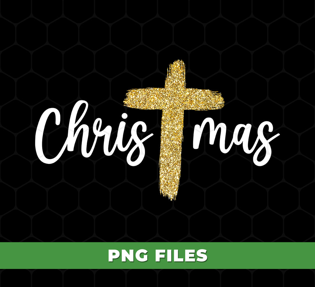 Gold Glitter Christmas Png, Gold Christian, Pastor Gift, Merry Christmas, Trendy Christmas, Digital Files, Png Sublimation