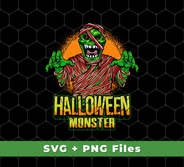 Halloween, Happy Halloween, Halloween Monster, Svg Files, Png Sublimation