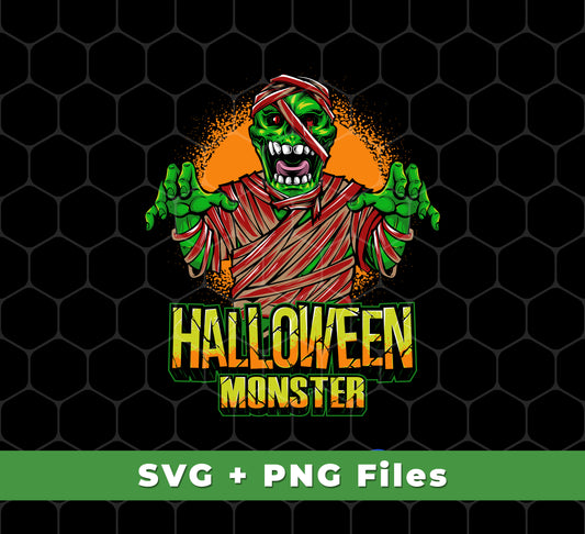 Halloween, Happy Halloween, Halloween Monster, Svg Files, Png Sublimation