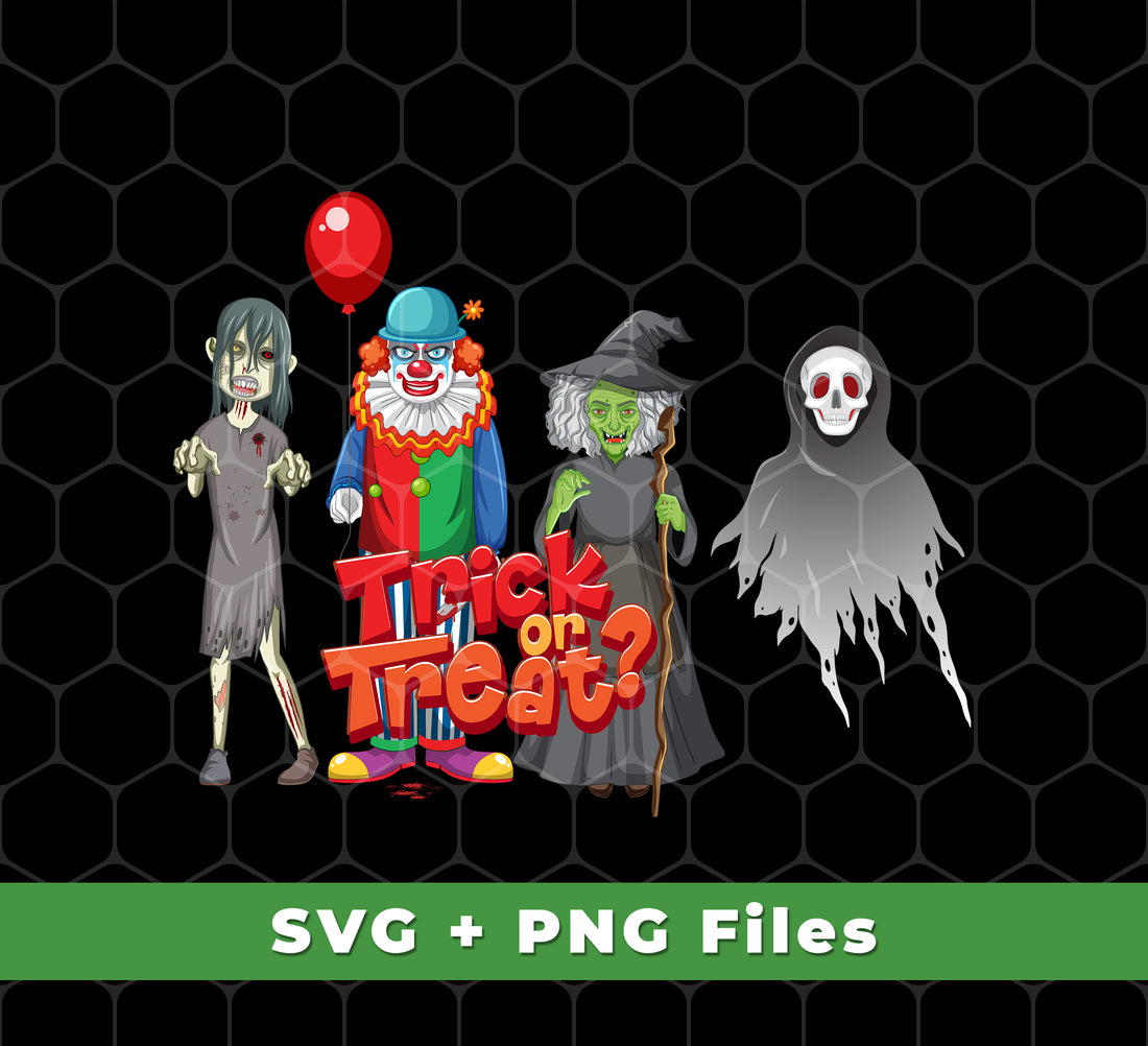 Trick Or Treat, Happy Halloween, Halloween Party, Svg Files, Png Sublimation