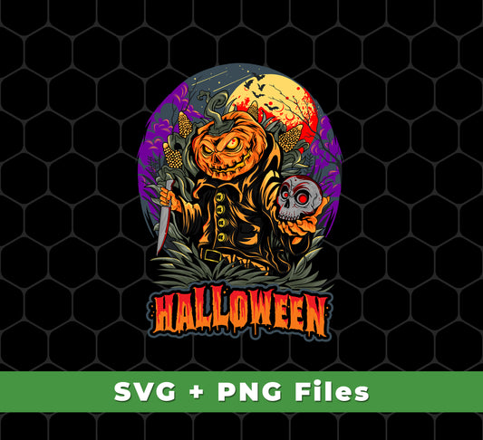 Halloween Holiday, Pumpkin Halloween, Horror Halloween, Svg Files, Png Sublimation