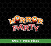 This Horror Party digital bundle is perfect for Halloween decorating and crafts. It includes five high quality digital files featuring Horror Party, Horror Night, and Halloween Party clip art in both SVG and PNG files. Perfect for sublimation.