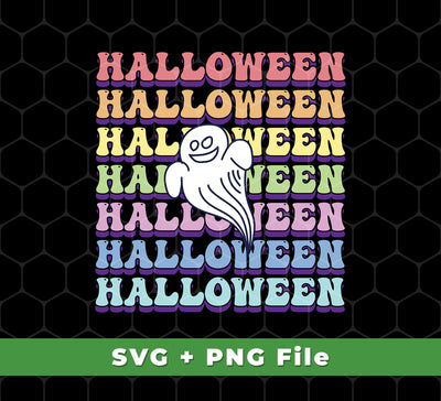 These Halloween-themed SVG and PNG files are perfect for sublimation. Get ready for the spookiest holiday of the year with the Halloween Party, Ghost Halloween, and Groovy Halloween designs. Get creative for the season with these unique files.