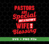 This set of premium design files features an inspirational quote about the blessings of being a pastor’s wife. Perfect for custom t-shirts, mugs, and more, the set includes SVG and PNG sublimation files for easy use in a variety of crafting projects.