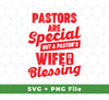 This set of premium design files features an inspirational quote about the blessings of being a pastor’s wife. Perfect for custom t-shirts, mugs, and more, the set includes SVG and PNG sublimation files for easy use in a variety of crafting projects.