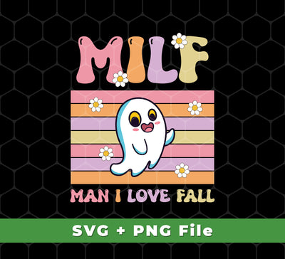 Our Milf Boo, Man I Love Fall, Groovy Boo, Cute Boo, Svg Files, and Png Sublimation products offer high-quality features with vibrant colors and easy-to-download files. Enjoy the versatility of our products to create an amazing design with an array of options.